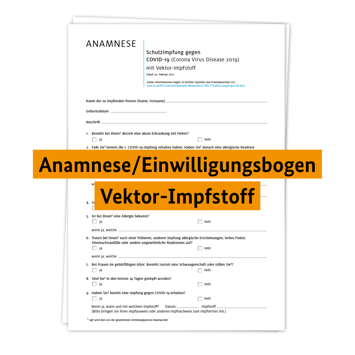Einwilligungsbogen